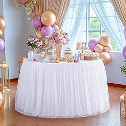 White Round Tablecloth 60 inch Stretchy Elastic