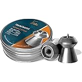 H&N Terminator, Airgun Pellets 0.177 Cal, 7.25 Grains, Hollowpoint, 400 Count, Gray, 0.177 Caliber (PY-P-971)
