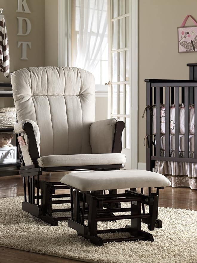 avalon glider rocker with ottoman