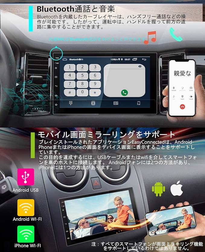 Amazon Android 10 0 カーナビ 2din ナビ Bluetooth カーオーディオ アンドロイド カーラジオ 7インチ タッチパネル カーステレオ Gps サイバーナビ 車載pc インダッシュ カーエンターテイメント システム ステアリングホイールコントロール ミラーリンク Wifi Usb