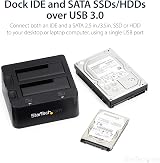 StarTech Dual-Bay USB 3.0 SATA IDE Hard Drive Docking Station 2.5/3.5 SSD HDD view 2