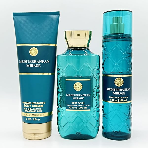 Amazon.com : Bath & Body Works Mediterranean Mirage 3 Piece Set