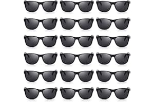 Party Favor Black Sunglasses Bulk, Birthday Decor for Kids Adult Sun Glasses Toy, Beach Party Supplie, Gift Box for Boy Girl
