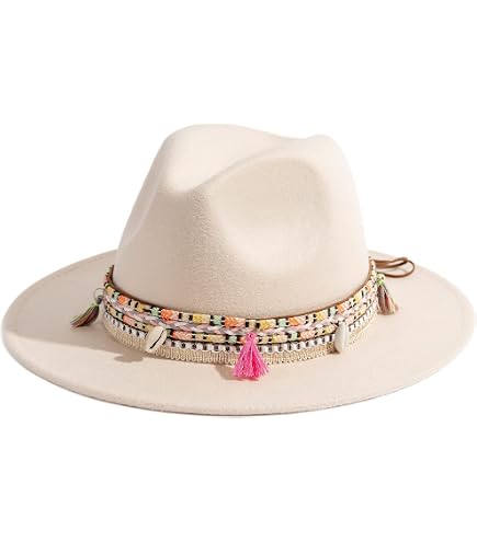 Hand-Embroided Mexican Fedora Hat, Straw with Floral Design  display picture 1