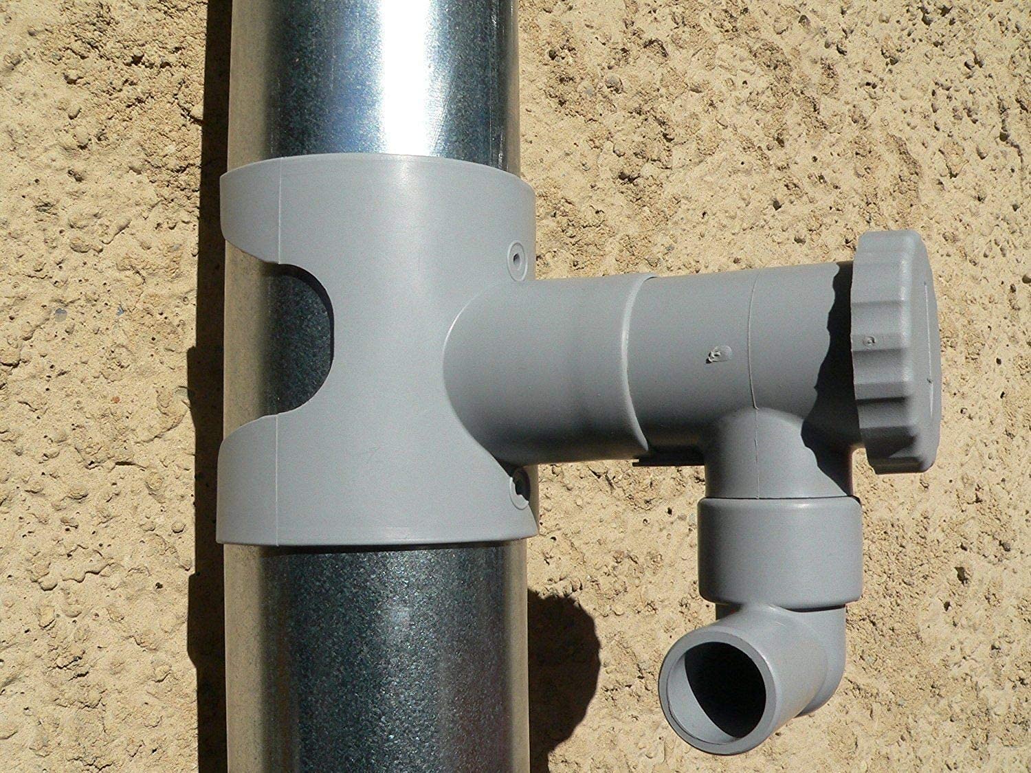 Rain Water Collector for Circular Ducting Grey