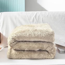 Exclusivo Mezcla Plush Fuzzy Fleece Throw Blanket