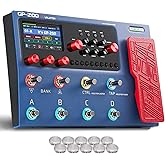 VALETON Multi Effects Processor Pedal with Expression Pedal FX Loop MIDI I/O Amp Modeling IR Cabinets Simulation Stereo OTG USB Audio Interface GP-200X (Include 10 Pcs Additional Footswitch Toppers)