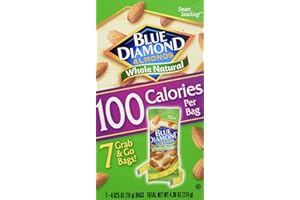 BLUE DIAMOND, Almond WHL 100CAL 7CT, 5 OZ, (Pack of 6)