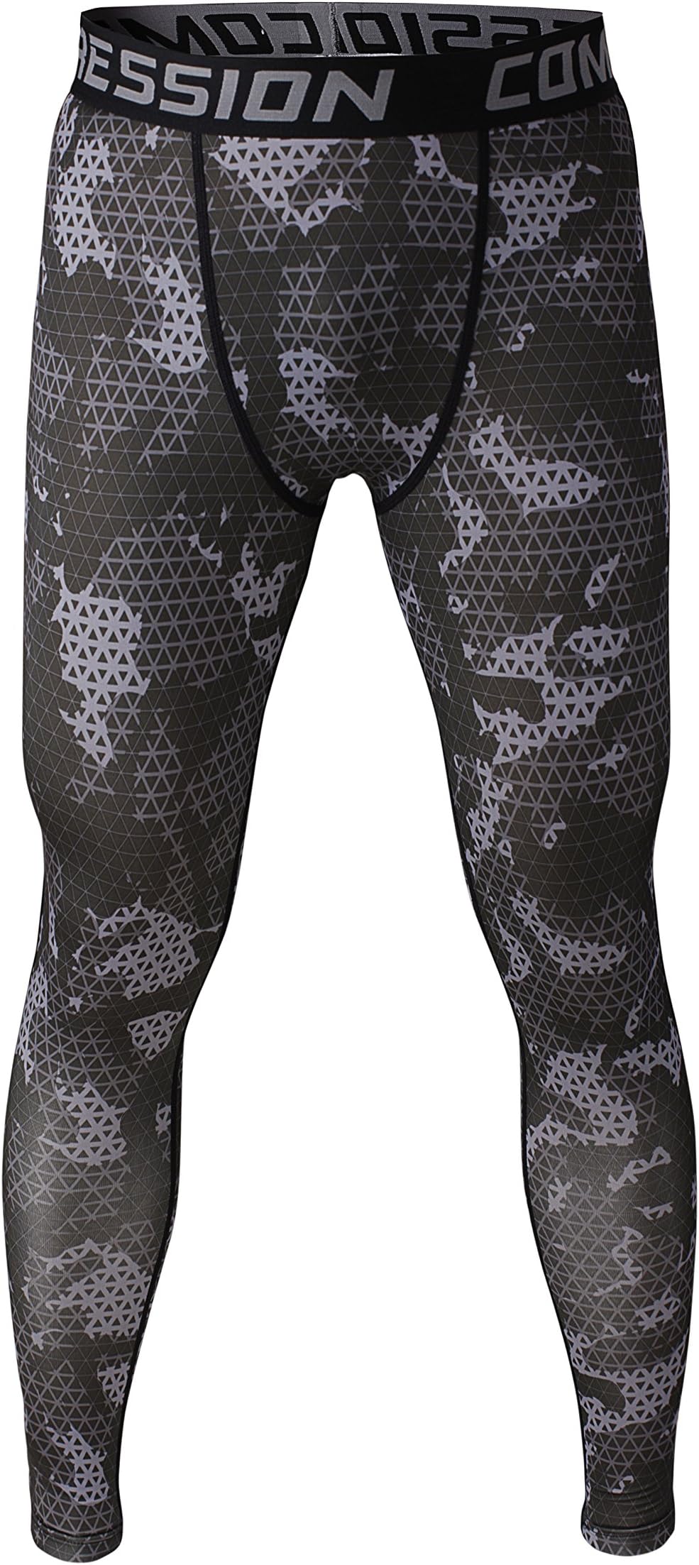 Mens Compression Tights Workout Pants Base Layer Thermal Running Fitness Leggings Long Gym Skin Fit Performance S M L XL