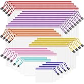 Mesh Zipper Pouch Bags, 32 Pcs Zipper Bags, 8 Size Waterproof Zipper Pouches for Organizing, Assorted Color Plastic Zipper Pouches, Mesh Bags with Zipper for Travel, School, Home and Office Supplies.