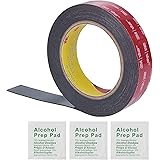 (1 Pack) 3M 1 Inch Width 15 Ft Length VHB 5952 Black Heavy Duty Multipurpose Double Sided Tape