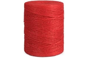 Vivifying Red Twine, 656 Feet 2mm Christmas Twine String for Gift Wrapping, Crafts, Packing and Decoration