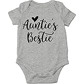 CBTwear Auntie's Bestie Baby Bodysuit Funny Infant Outfit Cute Newborn Clothes Boy Girl Clothing