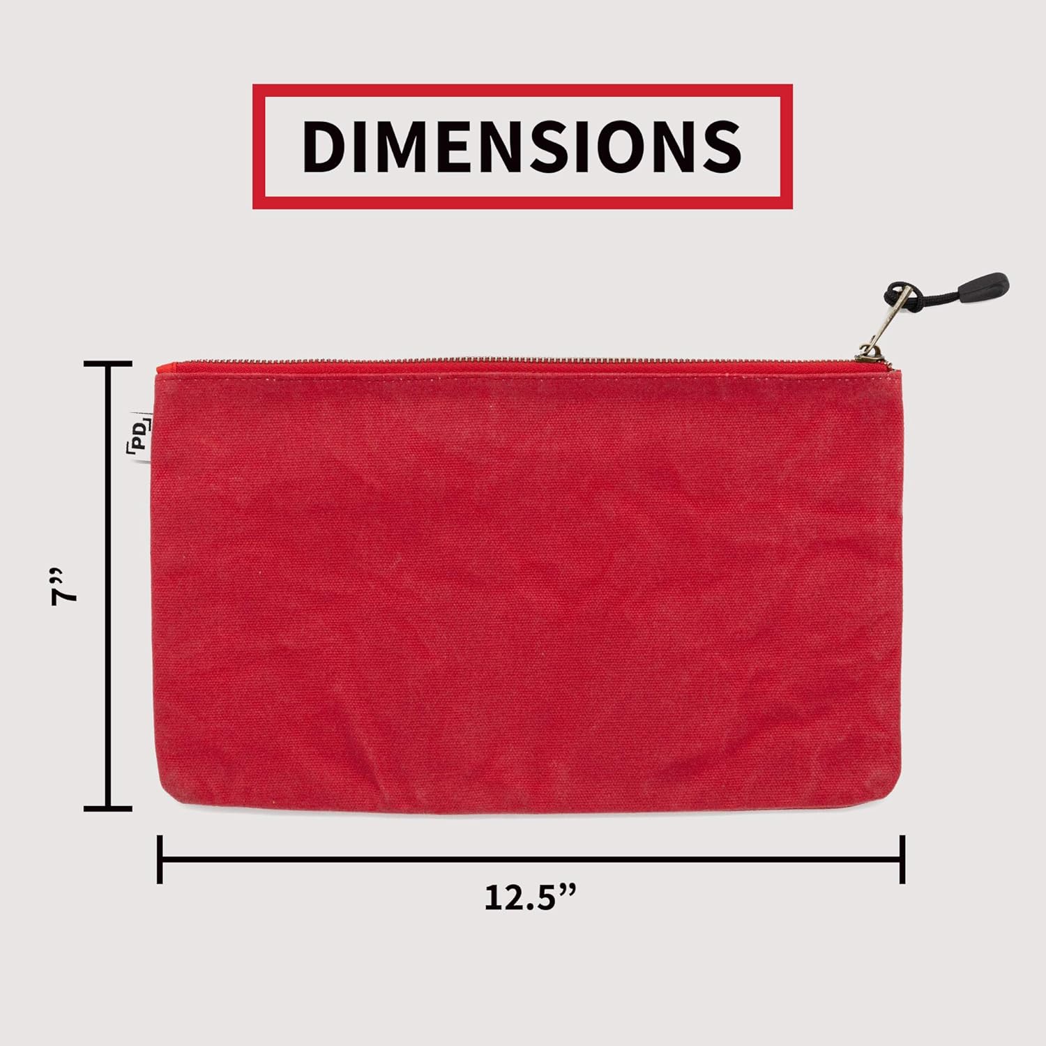 Precision Defined Heavy Duty Waxed Canvas Tool Bags with Zipper