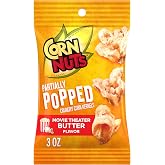 CORN NUTS Partially Popped Movie Theater Butter, Adult Snacks, 3oz x12 | Crunchy &amp; Salty Snacks, Snack Box. Great for the Office, Lunch, Parties, On the Go
