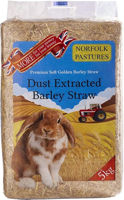 Norfolk Pastures Dust Extracted Barley Straw Bulk Bale 5kg+ Small Animal