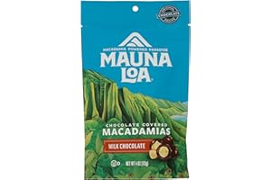 Mauna Loa Premium Chocolate Covered Macadamia Nuts, Milk Chocolate, 4 Oz Bag (Pack of 1)