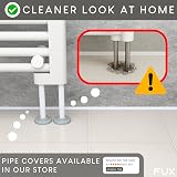 FUX 20 Radiator Pipe Covers 22mm Single Collars Window Grey view 7