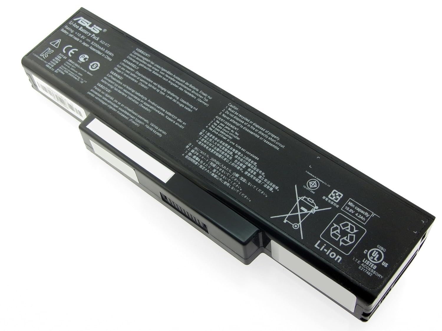 Original OEM ASUS Akku Typ A32-K72, LiIon: Amazon.de: Computer & Zubehör