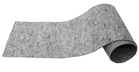 Filz-Kult, Filz Tischläufer, Tischband, schlicht und edel, Farbe nach Wahl, 40cm x 1m, hellgrau-meliert