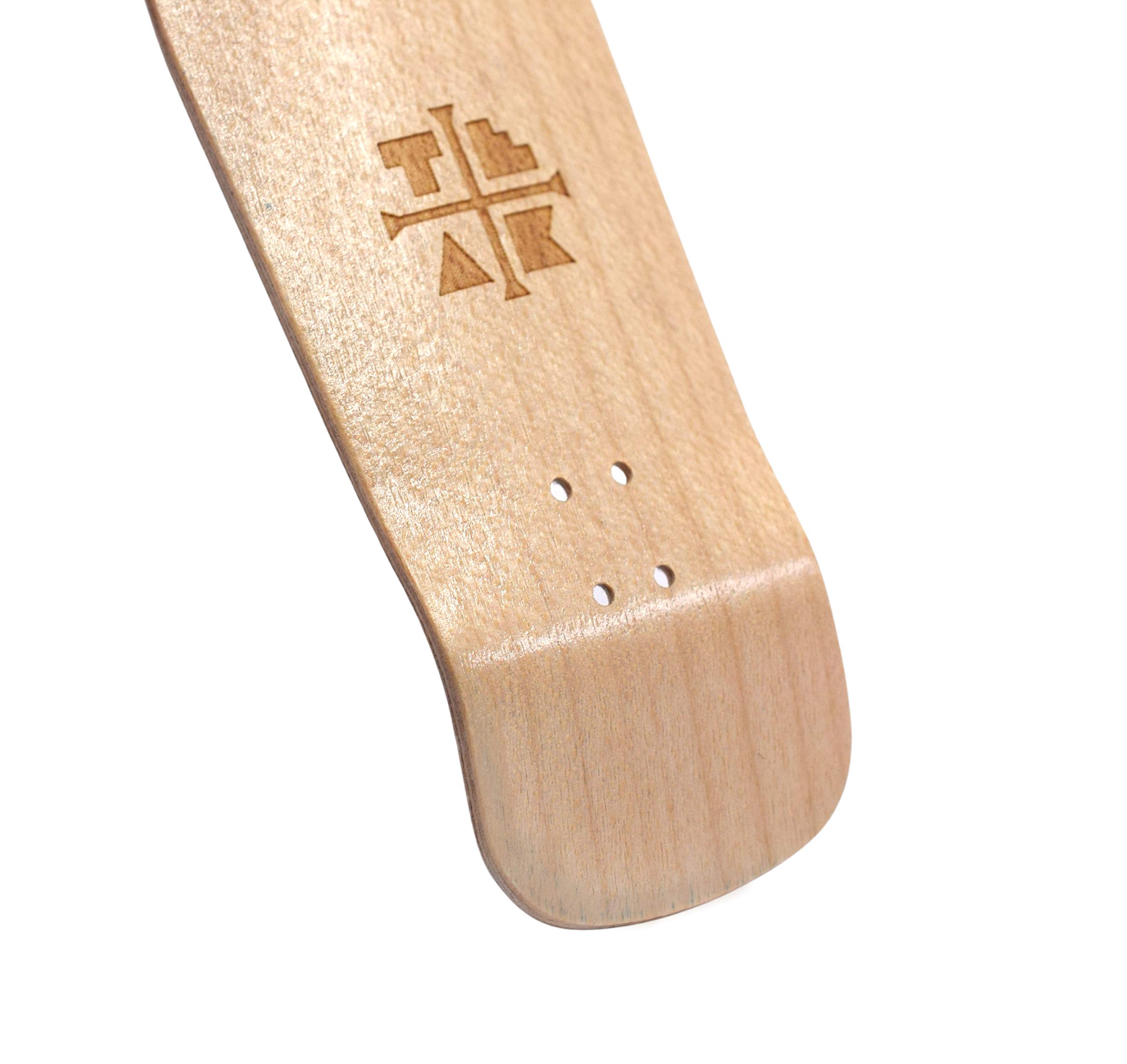 Wooden Fingerboard Carlsbad Cruiser Deck, The Classic - 34mm x 100mm - Handmade, Pro Shape & Size - Five Plies Wood Veneer - Includes Prolific Foam Tape - Teak Tuning