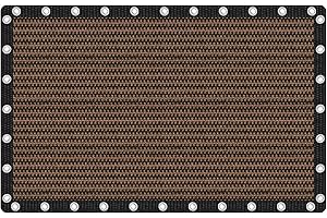 VICLLAX Shade Fabric Sun Shade Cloth Privacy Screen with Grommets for Patio Garden Pergola Cover Canopy 10x16 FT, Mocha