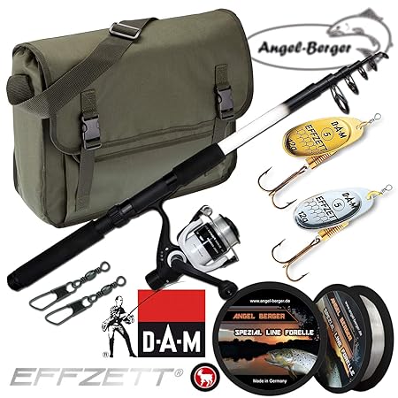 Angel-Berger Angelset Forelle mit Tasche und Zubehör