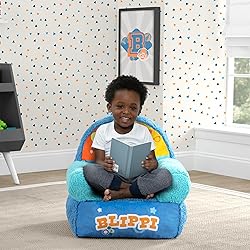 Delta Children - Blippi Cozee Buddy Kids Chair, Blue