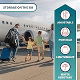 Bramble Large Stroller Bag for Airplane Travel 116x53cm Black view 2