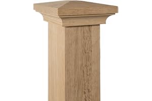 ASCENSION STAIR PARTS 930 - Flat Peak Newel Cap - for Use with 3" Newel Posts (White Oak)