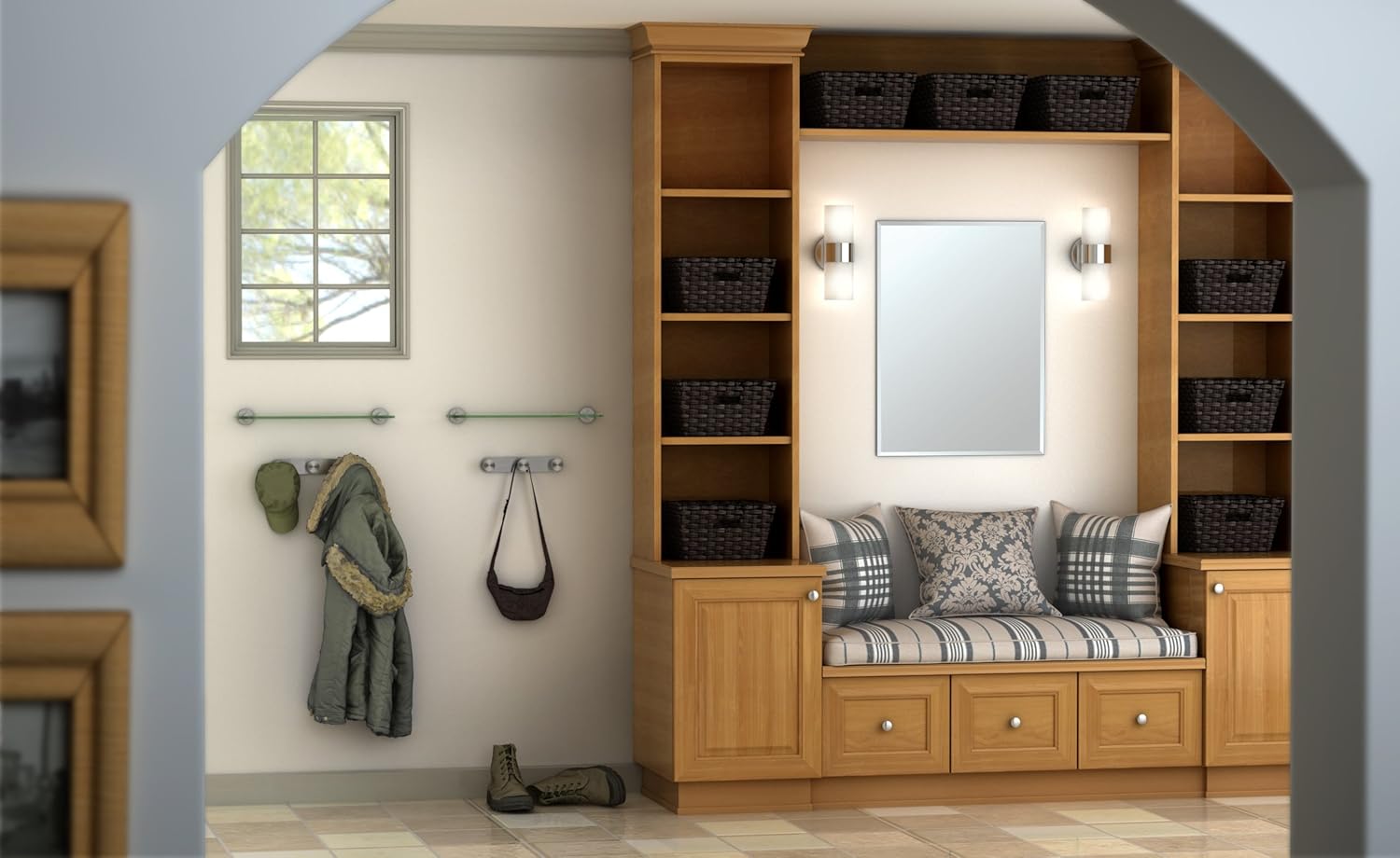 Gatco Beveled Easy Mount Mirror, 31.5" H x 23.5" W, Silver: Home Improvement