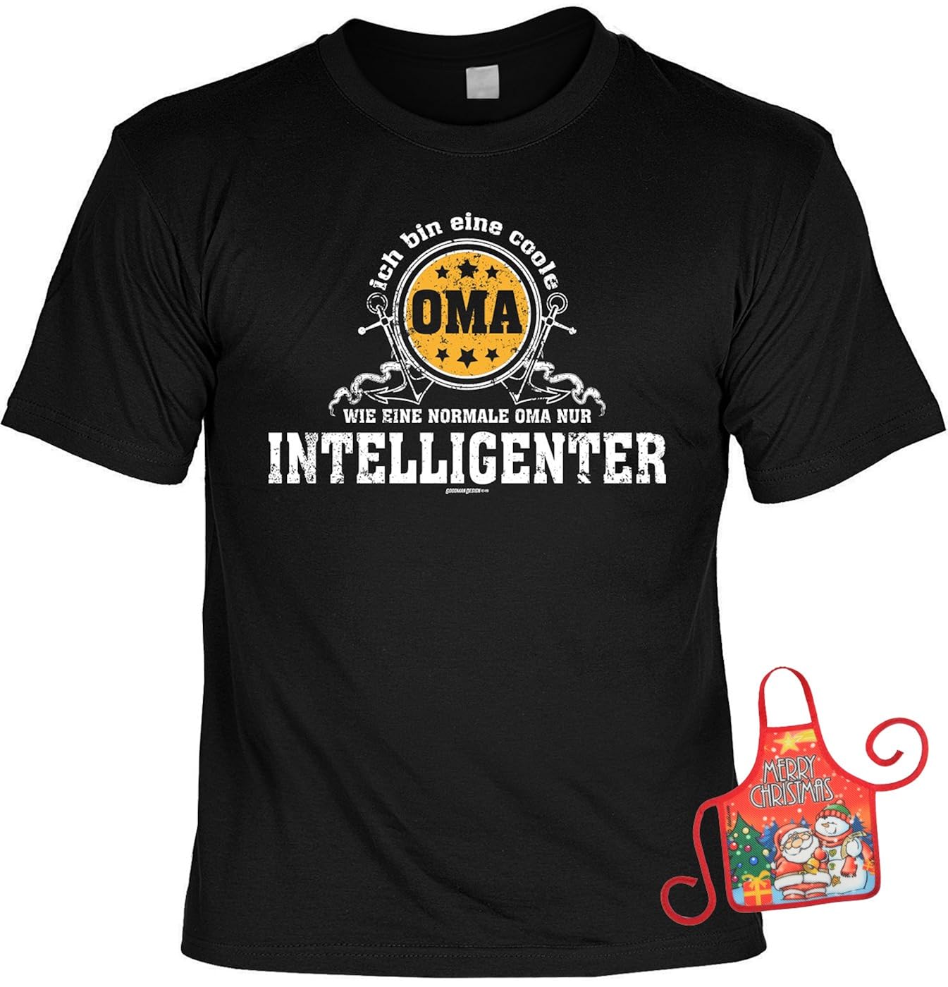 Oma Set lustiges Sprüche TShirt + Minischürze Ich Bin eine Coole