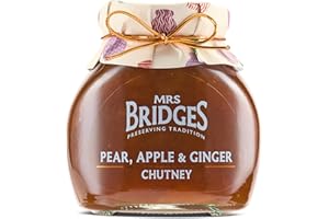 Mrs Bridges Pear, Apple & Ginger Chutney, Made in Scotland, 10oz Jar (Pack of 1)