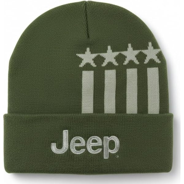 Cappello Invernale Jeep 'It's A Jeep Thing' Con Logo Anatra - Giallo, 100% Acrilico