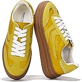 Project Cloud Platform Sneakers for Women Footwear - Memory Foam Insole Womens Shoes, Lightweight and Non-Slip Sole Lace Up Fashion Sneakers for Women 2026 (Volley)