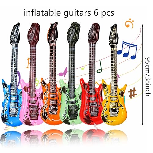 What To Display Inflatable Instruments Inflatable Guitar Saxophone Microphone Inflatable Blow-Up Toy ...
