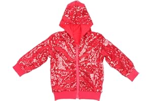 Cilucu Kids Jackets Girls Boys Sequin Zipper Coat Jacket for Toddler Birthday Christmas Clothes