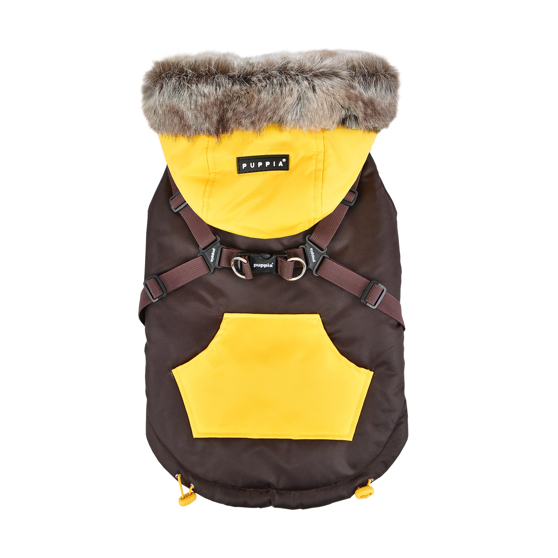 Puppia Orson Dog Coat - Brown - M