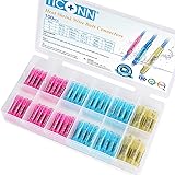 TICONN 100PCS Heat Shrink Butt Wire Connector