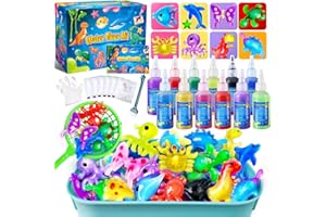 Kacwsoay Magic Water Elf Toy Kit for Kids - Water Pets with 12 Colors - DIY Squishies Maker Crafts Birthday Gifts for Boys and Girls
