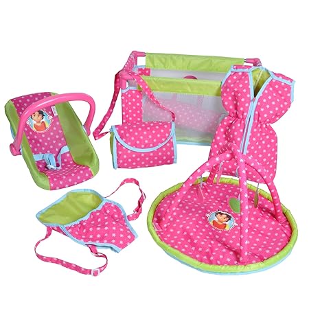 Knorrtoys 81153 - Puppen Reiseset Heidi, 9-teilig