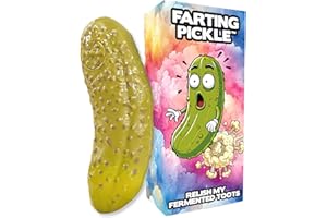 DR DINGUS Farting Pickle Toy - +100 Unique Farts - Hilarious Laughs - Novelty Gag Gift for Friends Family Coworkers Office Students Classroom