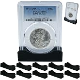 Pineapple Coin Holder Display Stand, PCGS Coin Slab Holder, NGC Coin Display Stand Holders for Coins (10 Pack)