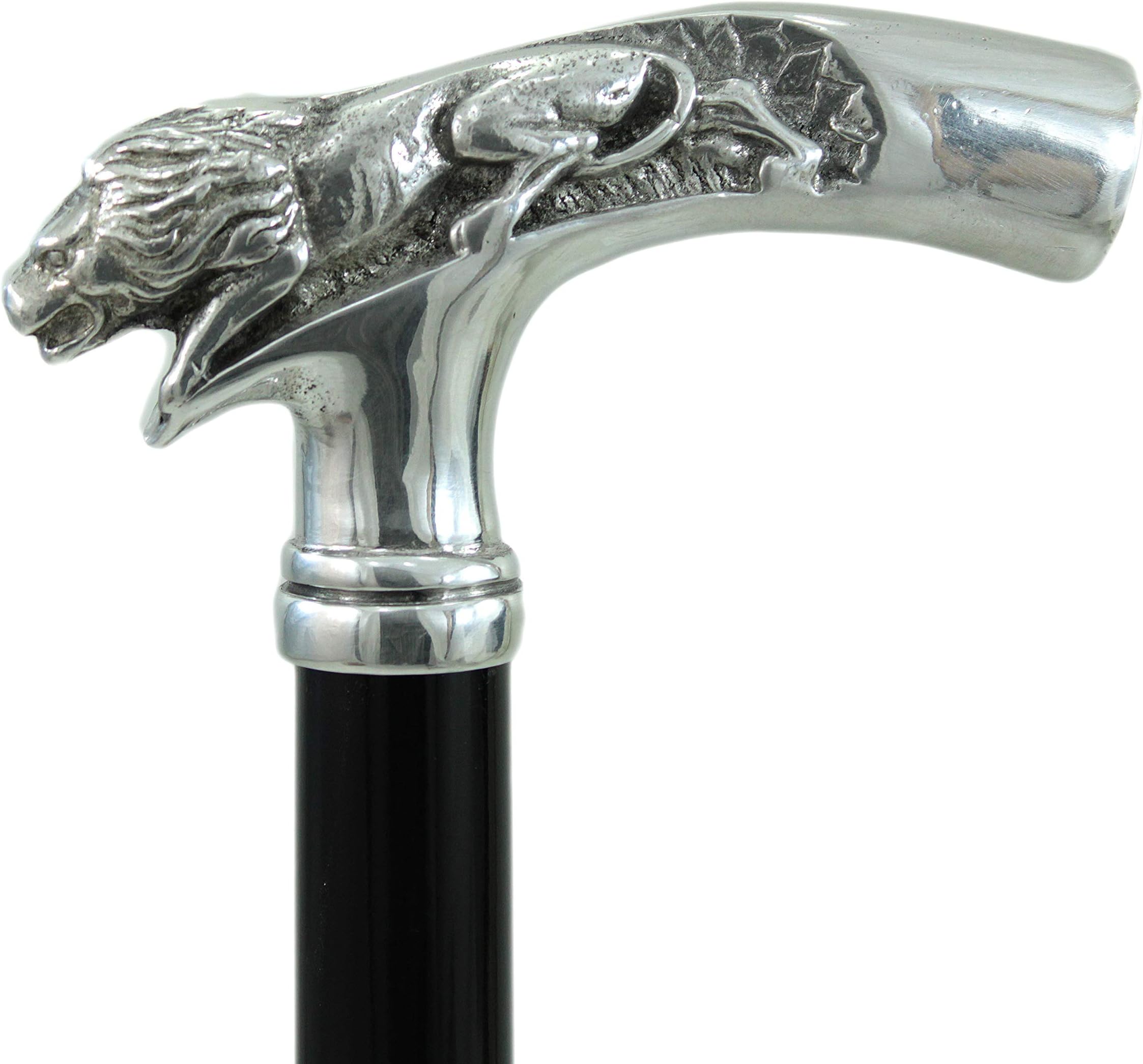 CAVAGNINI Walking Cane 38" Handle Horse - Elegant Custom Wood Metal Ecstacy Luxury Handmade In Italy