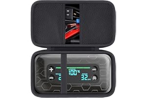 khanka Stroage Case for HALO Bolt Ultimate 2.0/HALO Bolt Air +1750 Portable Car Battery Jump Starter,Case Only (Black)