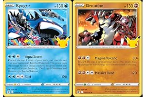 POKÉMON Kyogre & Groudon - Pokemon Celebration Card Lot - Legendary Holo Foil - 017/025 & 003/026