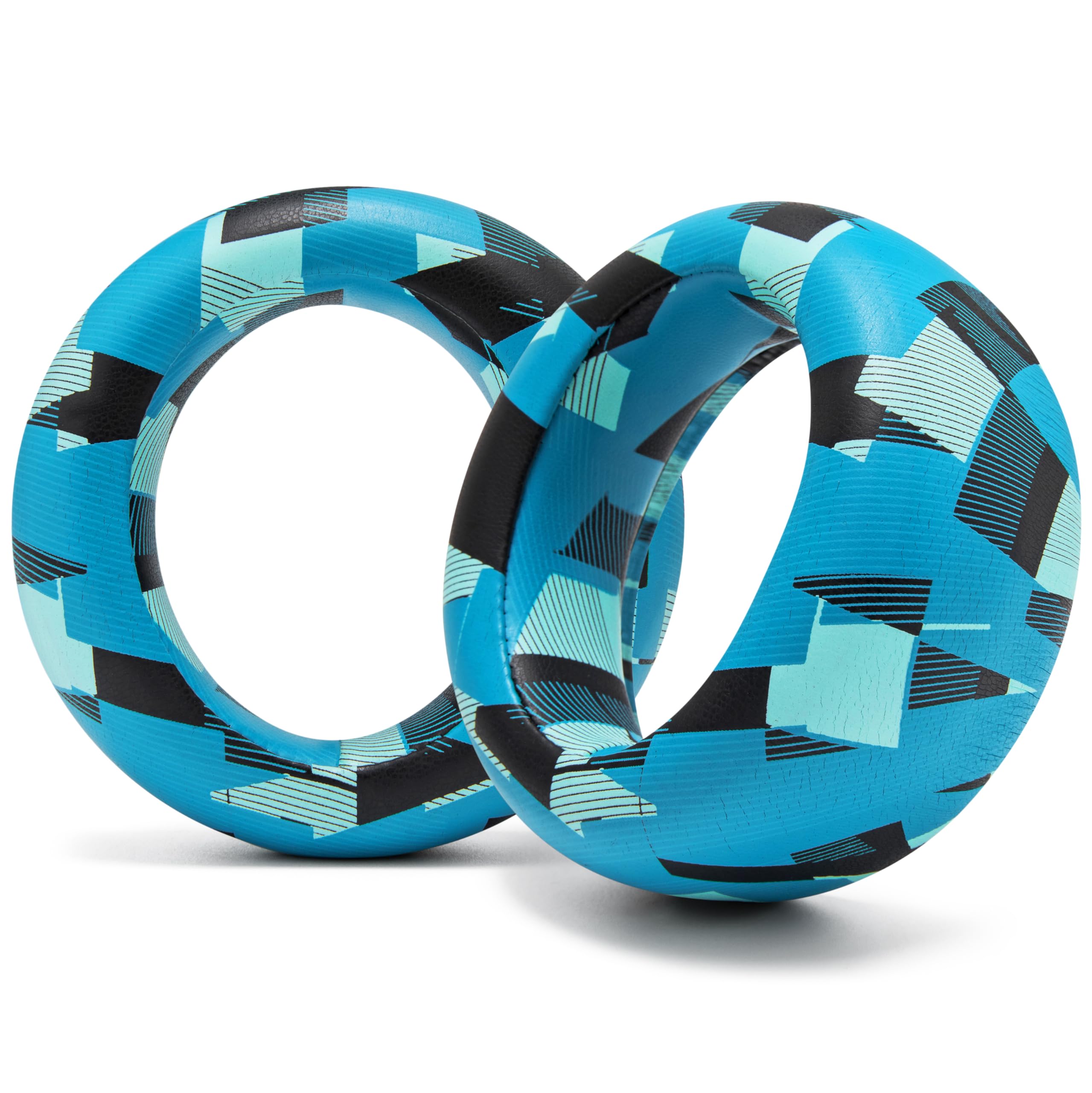 WC PadZ Pulse Elite - Upgraded PU Leather Earpads Compatible with PS5 Pulse Elite by Wicked Cushions | Thicker Cushion & Wider Opening | Cyan Prism