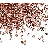 PATIKIL 14000Pcs Wedding Table Scatter Confetti Crystals 3mm Acrylic Diamonds Vase Fillers Gems for Table Centerpiece Decorations Bridal Shower Party, Rose Gold