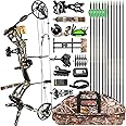 surwolf Archery Hunting Compound Bow Kit RTH 30-70 LBS Draw Length 23.5"-31", IBO 325FPS, Target Shooting Bow with Accessories for Bowfishing Archery Hunting
