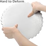 Tebery 30 Pack 10 Inch Silver Cake Boards 2 mm Thick Round Base view 4